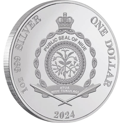 2024 NIUE Alien Encounters $1 1oz Silver Proof Coin