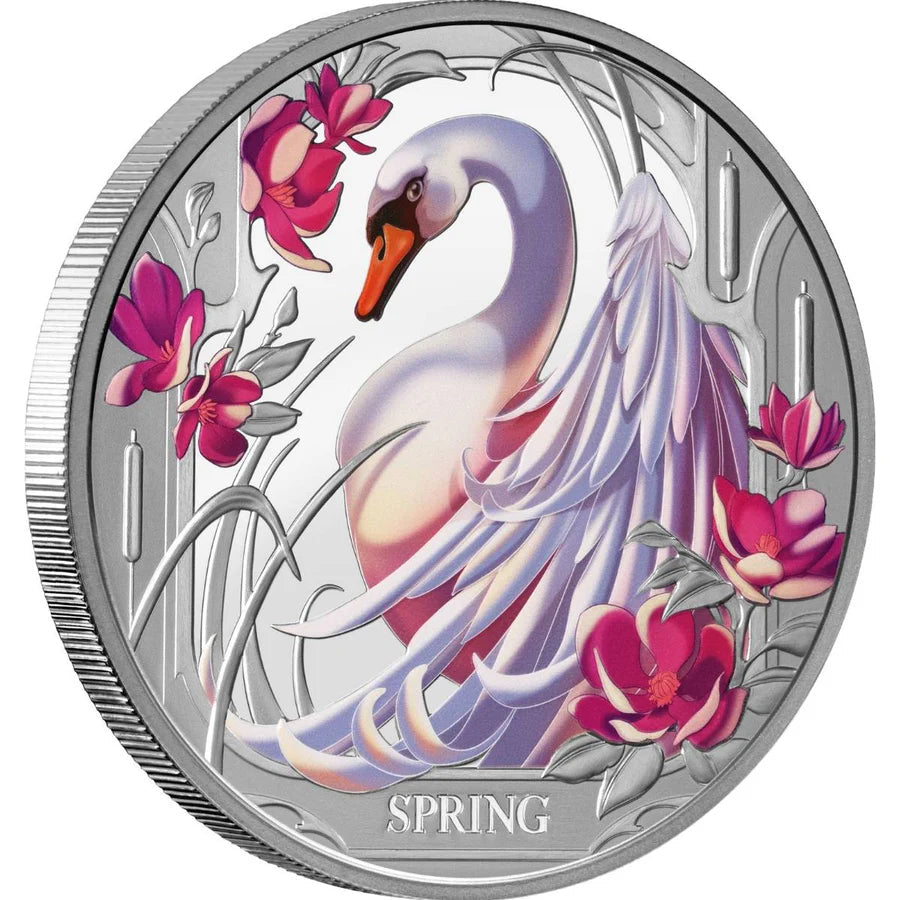 2024 Niue Seasons Spring 1oz Silver Coloured Proof Coin