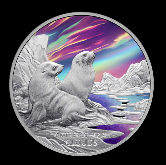 2025 Mother-of-Pearl Clouds 1oz Silver Proof Coloured Coin