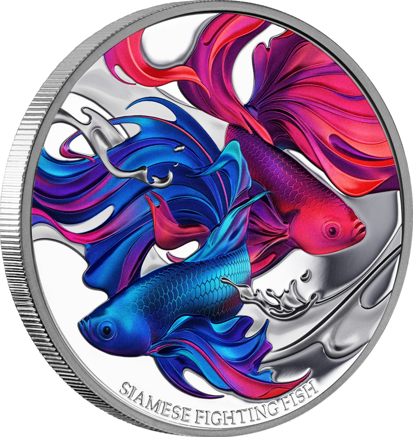 2024 Niue Siamese Fighting Fish 1oz Silver Proof Coin