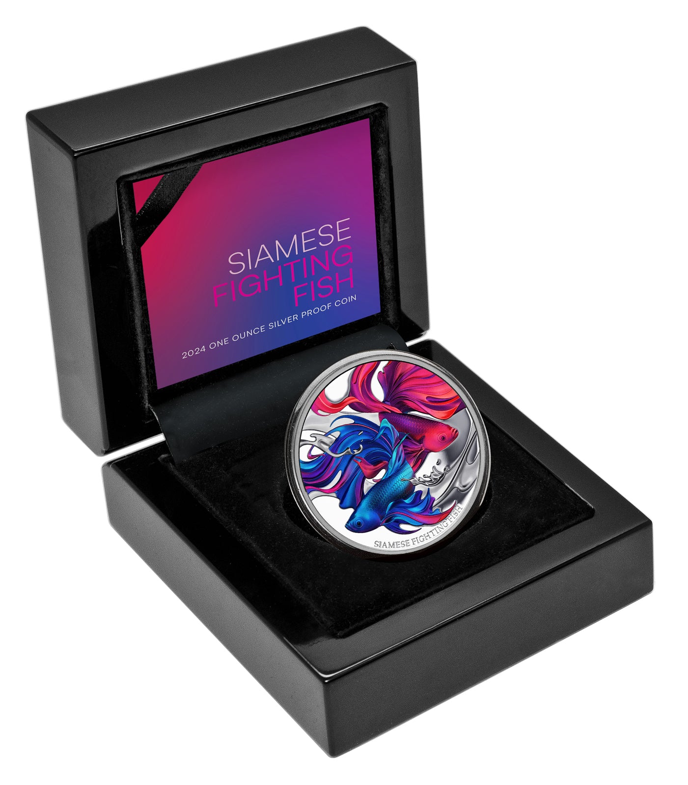 2024 Niue Siamese Fighting Fish 1oz Silver Proof Coin