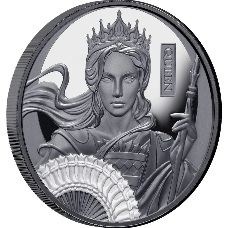 2025 Niue Chess Queen 1oz Silver Black Proof Coin