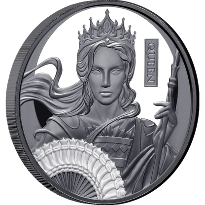 2025 Niue Chess Queen 1oz Silver Black Proof Coin