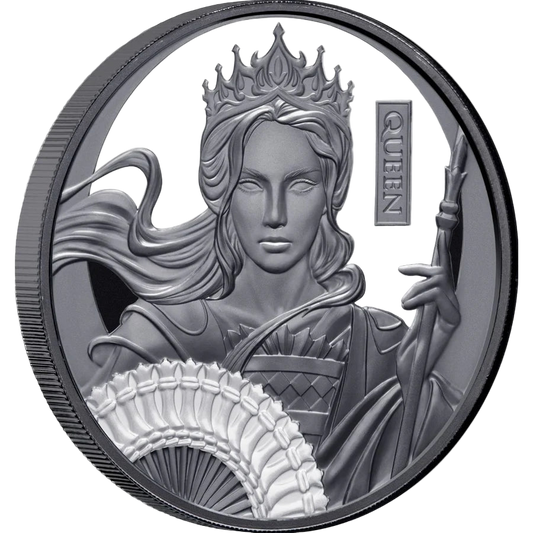 2025 Niue Chess Queen 1oz Silver Black Proof Coin
