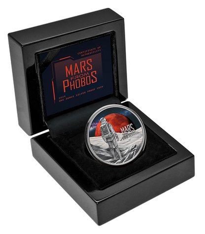 2024 Niue Mars From Phobos 1oz Silver Proof Coloured Coin