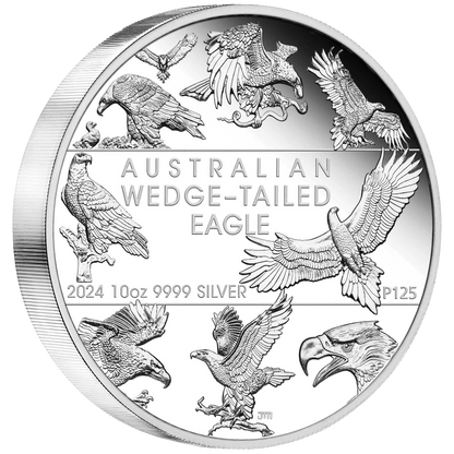 2024 PerthMint Australian Wedge-Tailed Eagle 10th Anniversary 2024 10oz Silver Proof Coin