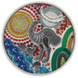 2025 Emu Utingat 2oz Silver Antiqued Coloured Coin