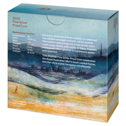 2025 RAM - Kangaroo Series - 1oz Silver Proof Coin