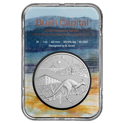 2025 RAM - Kangaroo Series - 1oz Fine Silver Frosted Uncirculated Coin