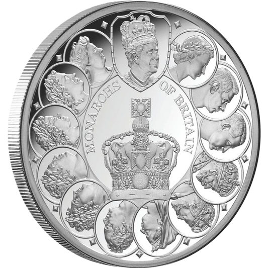 2025 Monarchs of Britain – $1 1oz Silver Proof Coin (Limited Edition of 750)
