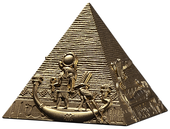 2025 Djibouti Pyramids of Giza Gold Gilded Edition – 3-Coin Set (6oz .999 Silver) – 200 Francs - Preorder