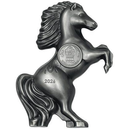 2026 Mongolia Lunar Year Wild Horse 1oz Silver Proof Coin - 999 mintage only -  Pre order