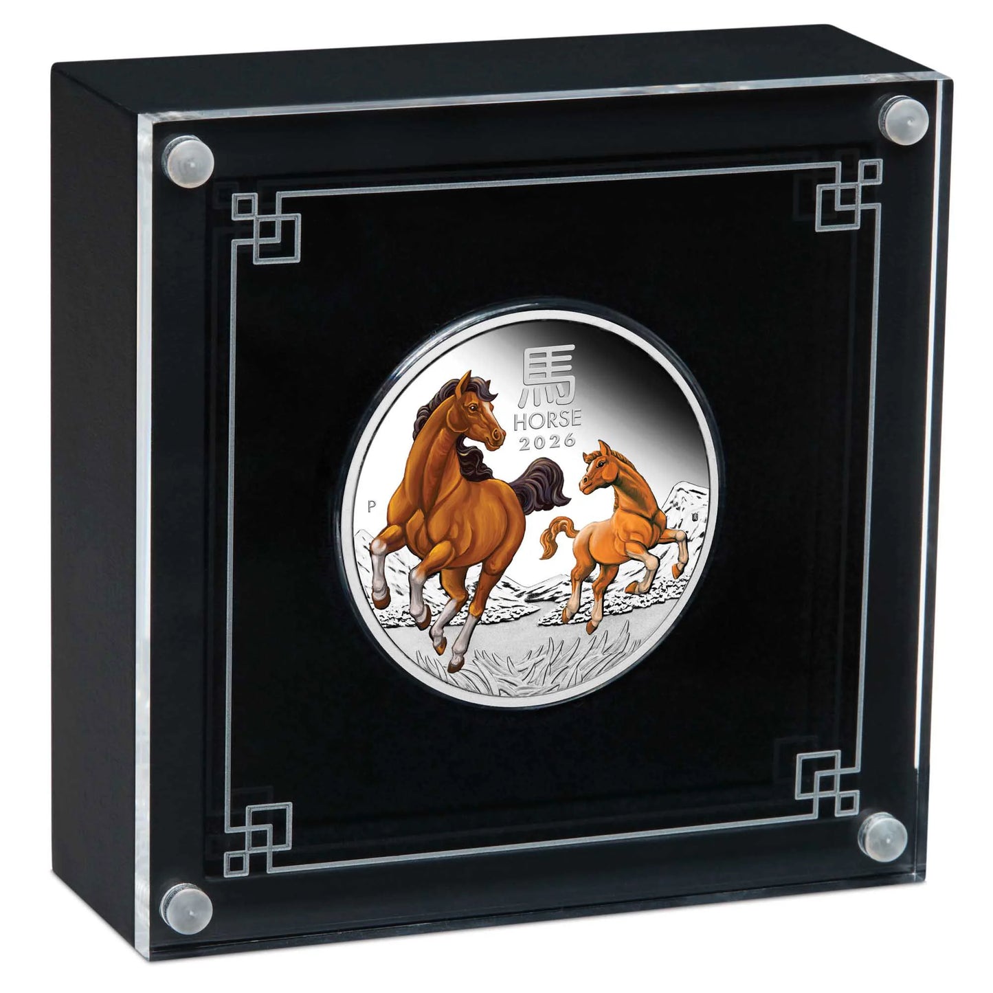2026 PerthMint Australian Lunar Series III Year of the Horse 1oz Silver Proof Coloured Coin