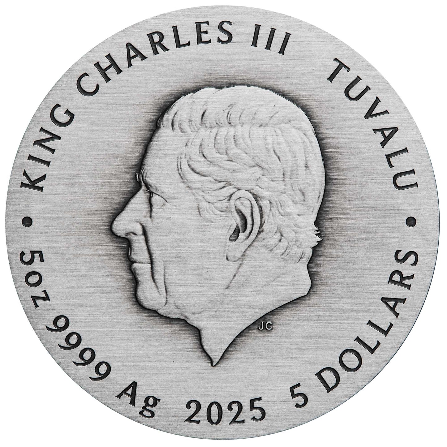 2025 Unicorn 5oz Silver Antiqued Coloured Coin