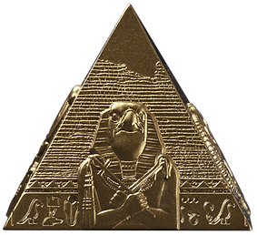2025 Djibouti Pyramids of Giza Gold Gilded Edition – 3-Coin Set (6oz .999 Silver) – 200 Francs - Preorder