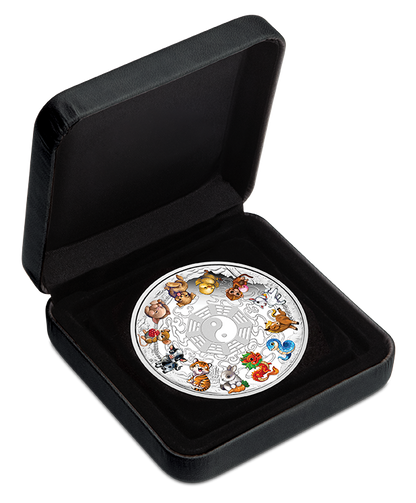 2025 PerthMint Twelve Baby Lunar Animals 5oz Silver Proof Coloured Coin Pre order