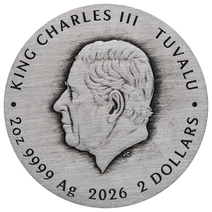 2026 Stranger Things Villains 2oz Silver Antiqued Coloured Coin Pre order