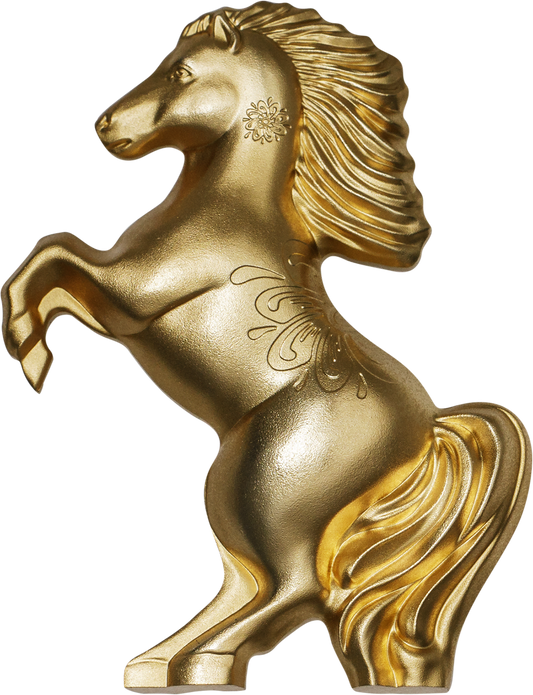 2026 Mongolia Lunar Year  Wild Horse 1oz Gilded Silver Proof Coin - 888 mintage only -  Pre order