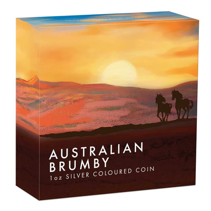 2025 Australian Brumby Perth Mint 1oz Silver Coloured Coin - Pre Order
