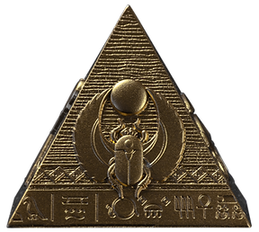 2025 Djibouti Pyramids of Giza Gold Gilded Edition – 3-Coin Set (6oz .999 Silver) – 200 Francs - Preorder