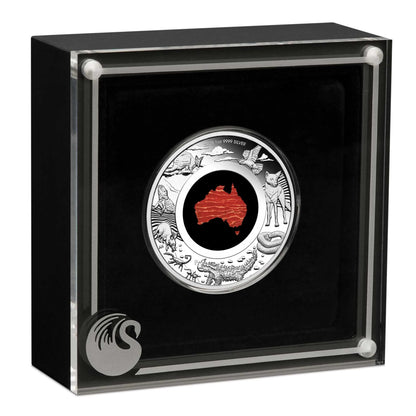 2025 Great Southern Land 1oz Silver Proof Snakeskin Jasper Coin